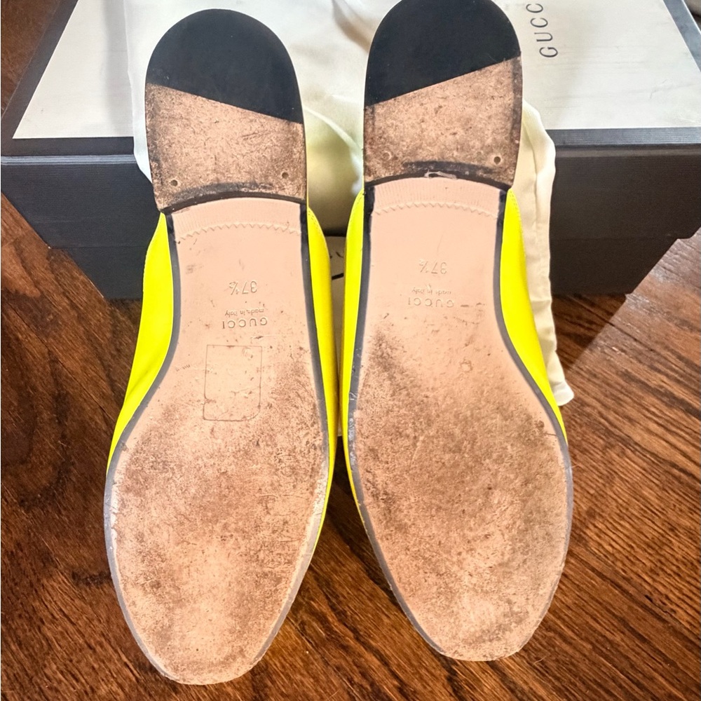 Gucci Princetown Horsebit Mules — Neon Yellow Fluo - Picture 8 of 10